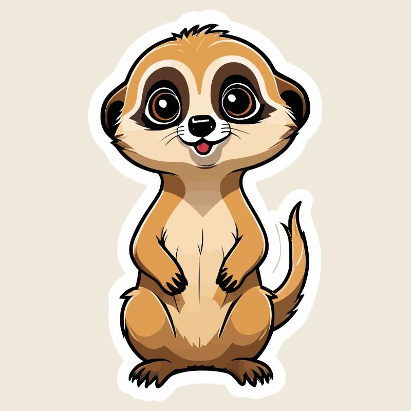 Meerkat Cute Illustration