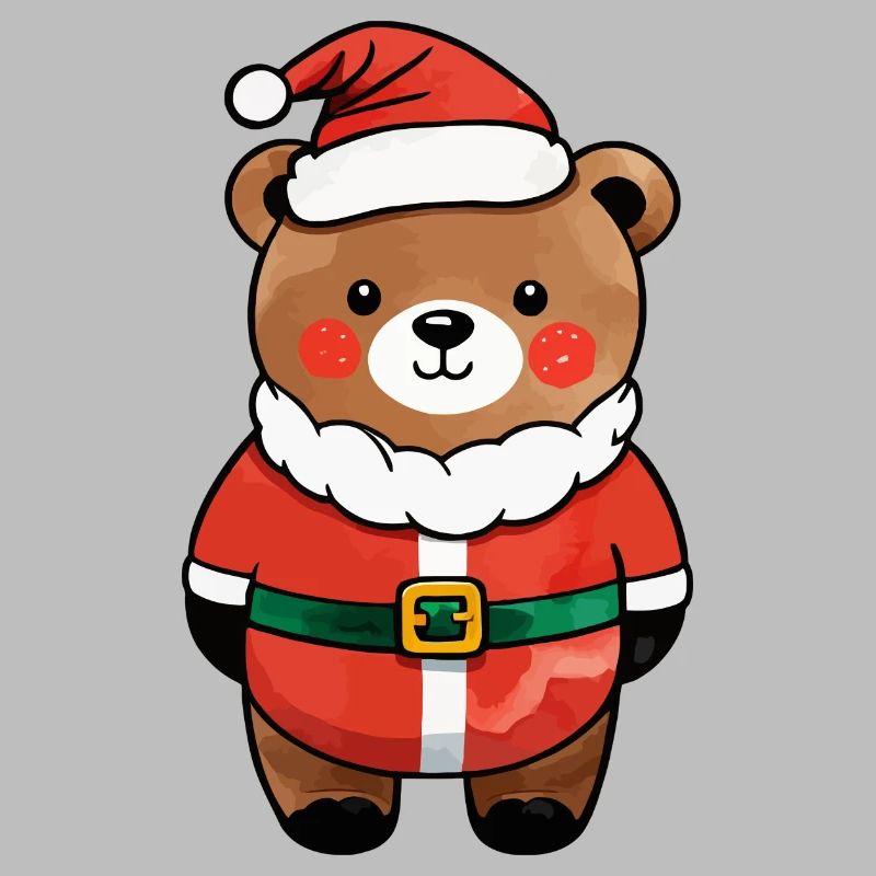 Dessin de Noël Ours