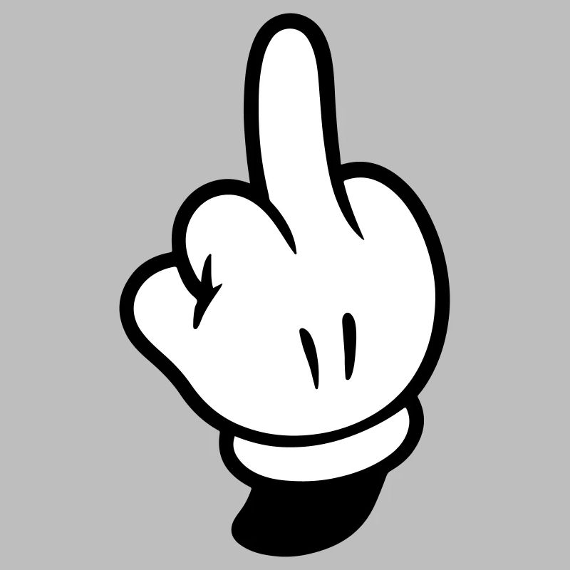 Mittelfinger Hand Comic