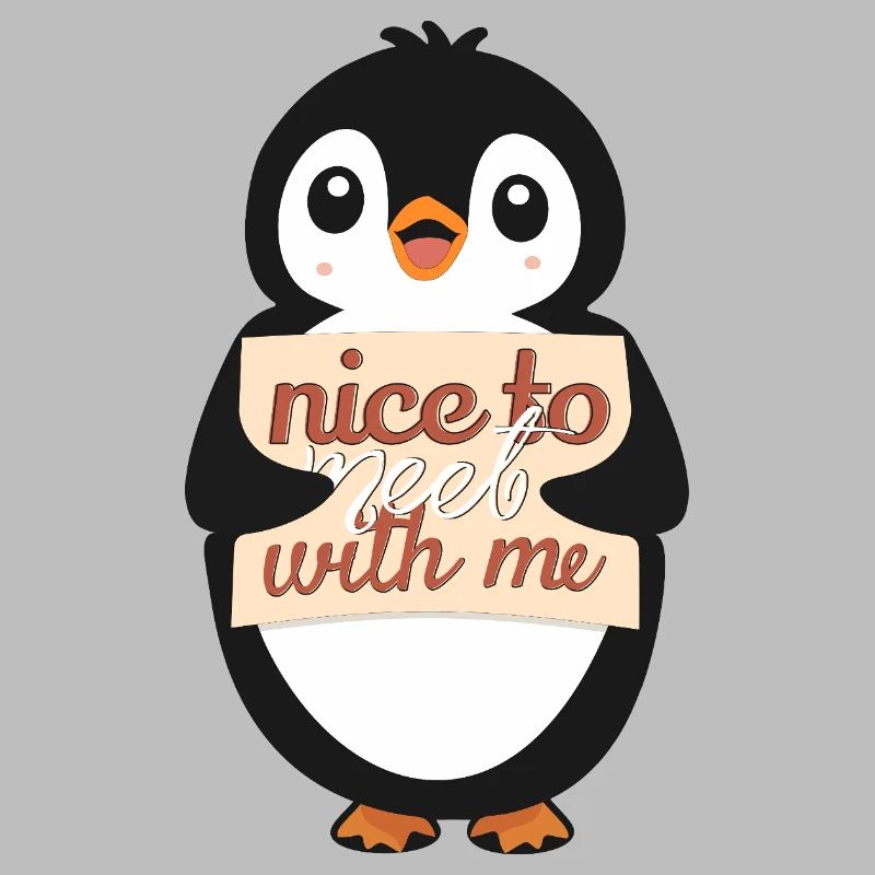 Ravi de me rencontrer - Signe Pingouin
