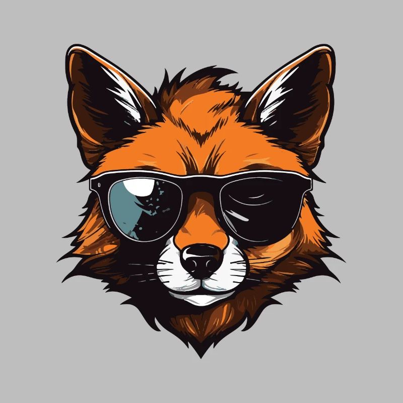 Fox Hipster Cool Party