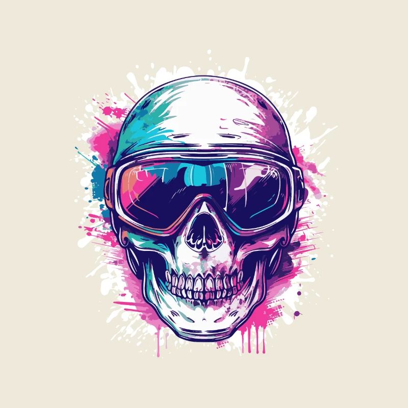 Ski Skull Ski Goggles Skull