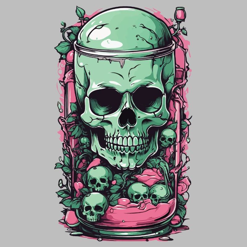 Goth Skull Candy Pastel Gothic Weirdcore Design