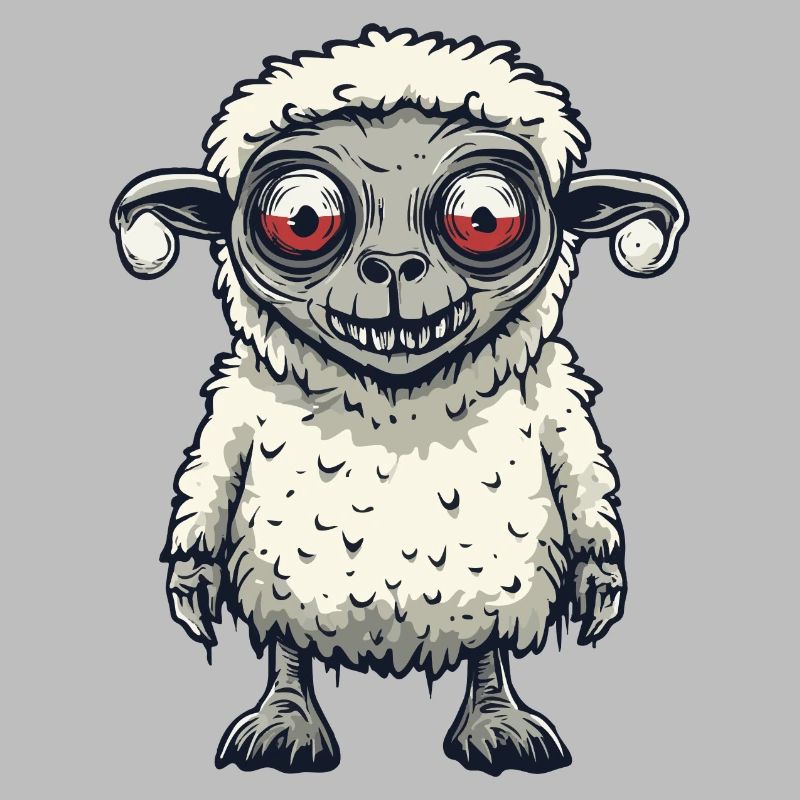 Sheep Halloween Comic Funny