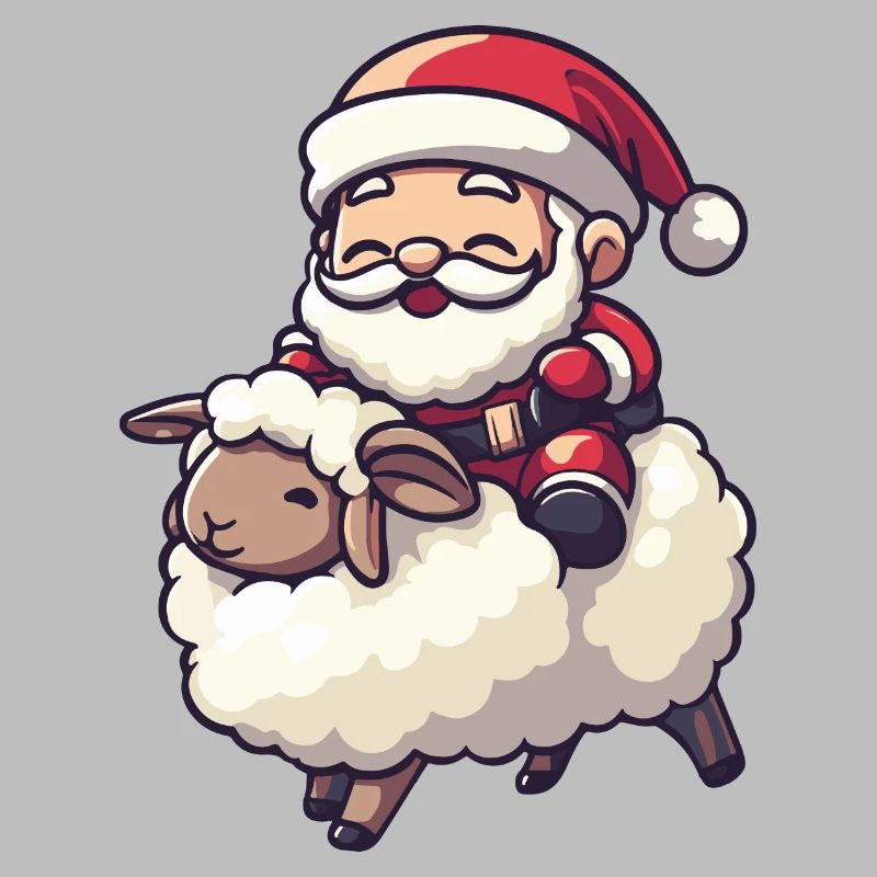 Schaf Weihnachtsmann