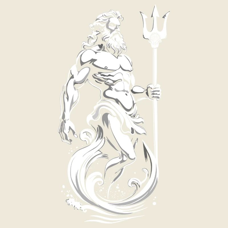 Poseidon, Gott des Meeres.