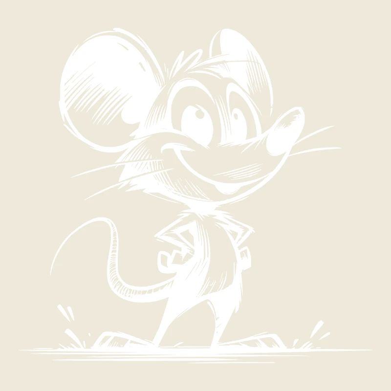 Stolze Kinder Maus mit riesigen Ohren