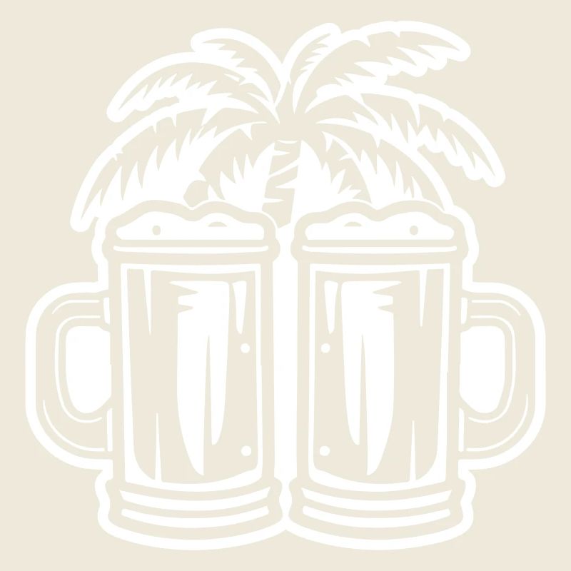 Bier Palmen Insel Urlaub
