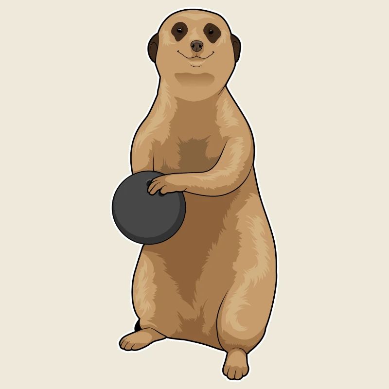 Suricate Boule de bowling