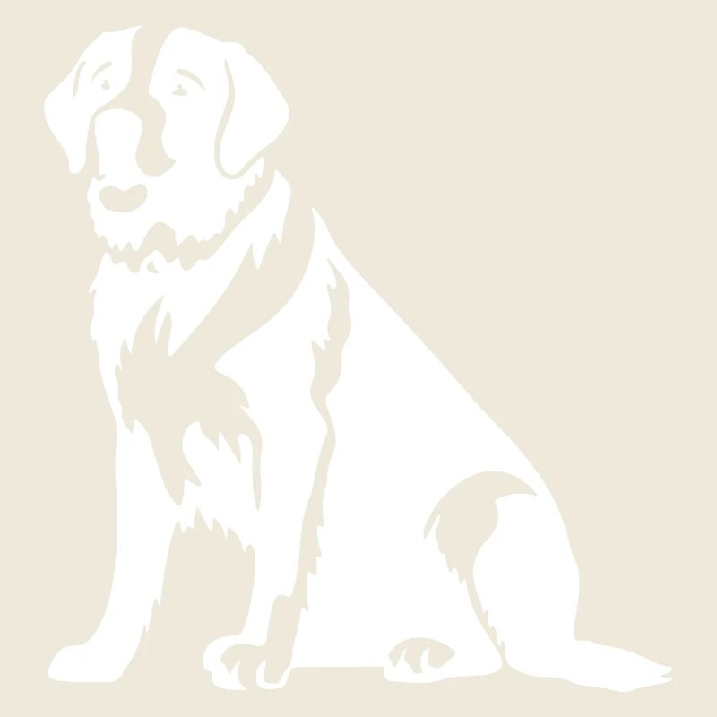 Silhouette de chien Saint-Bernard