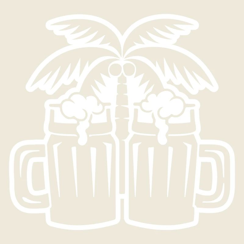 Beer Beach Palm Trees Island