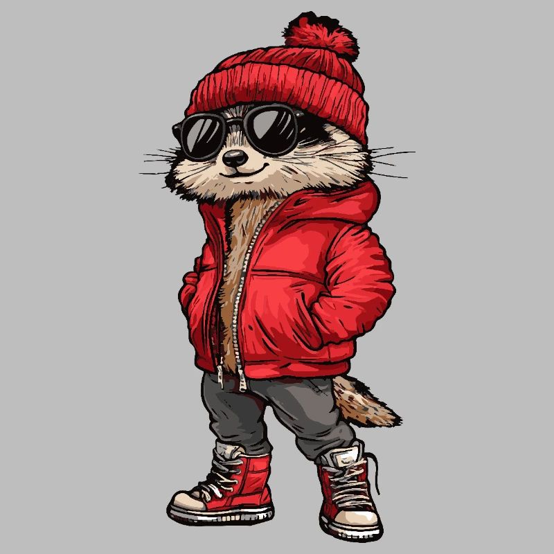 Erdmännchen Lustig Winter