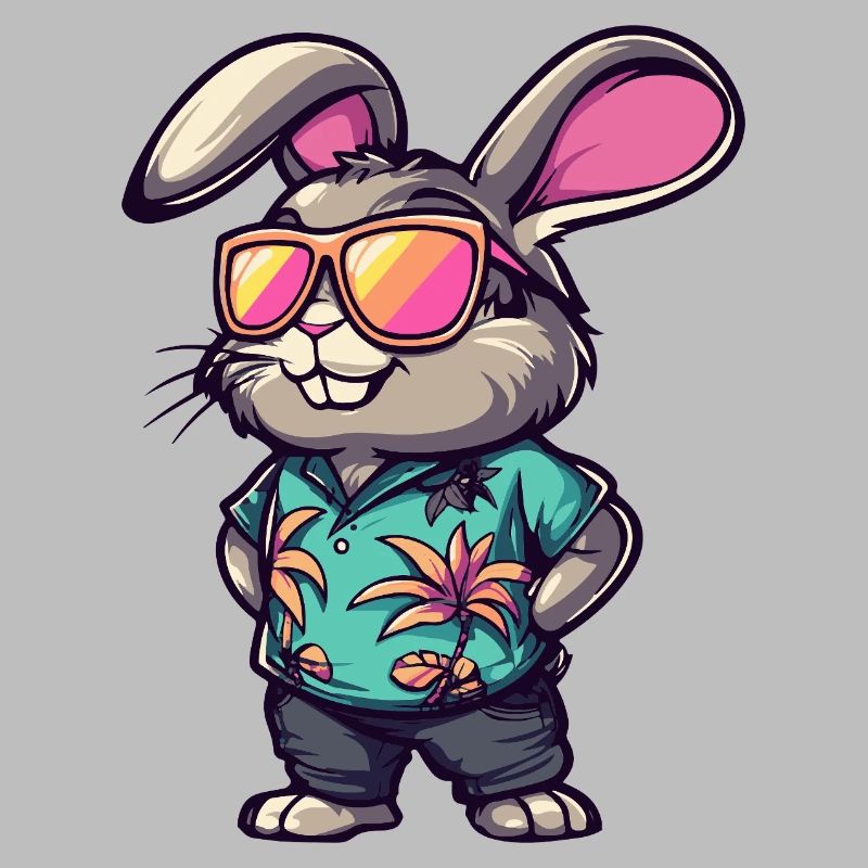 Hase Comic Urlaub