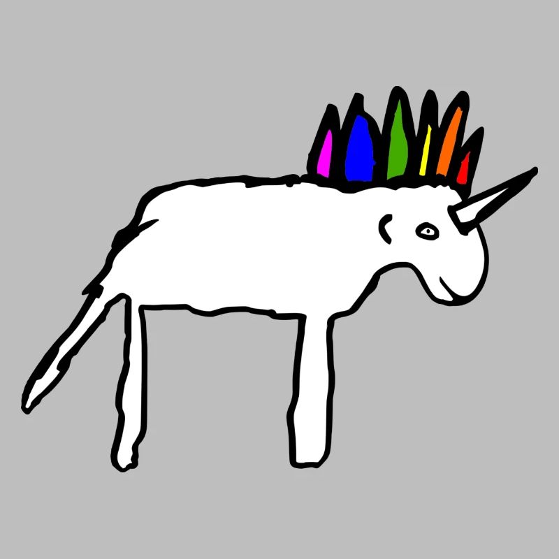 Beautiful scribbled unicorn