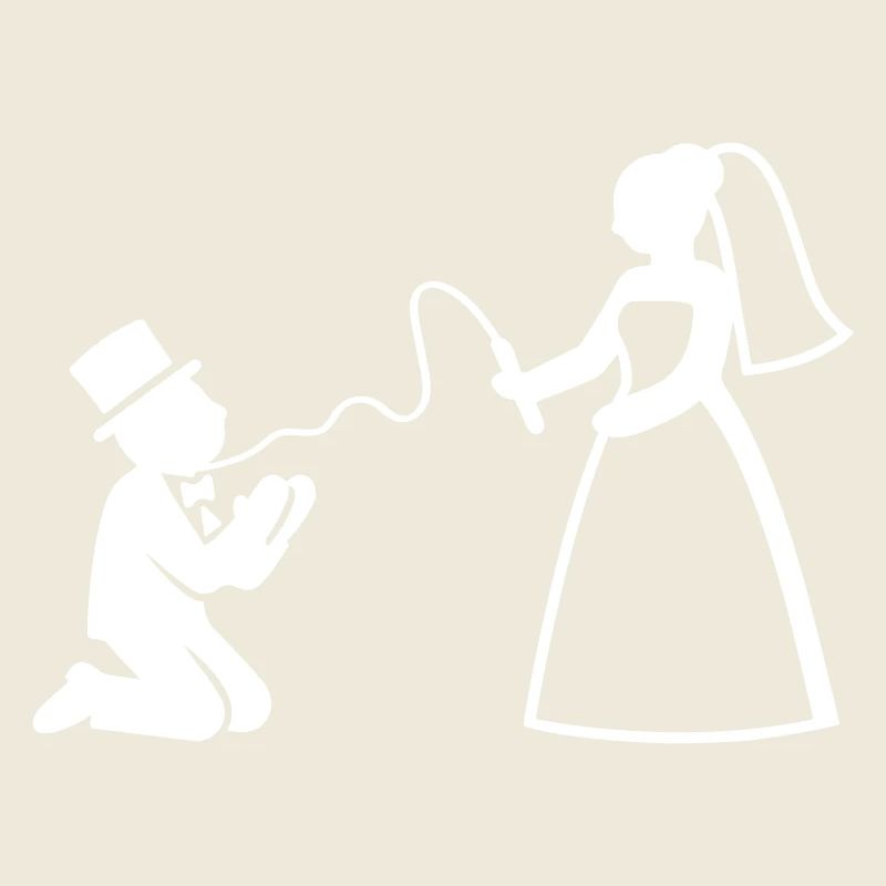 Brautpaar Ehe Paar Peitsche Hochzeit