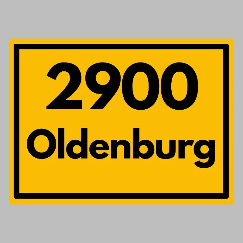 Panneau de lieu - puis rétro ancien code postal 2900 OLDENBURG