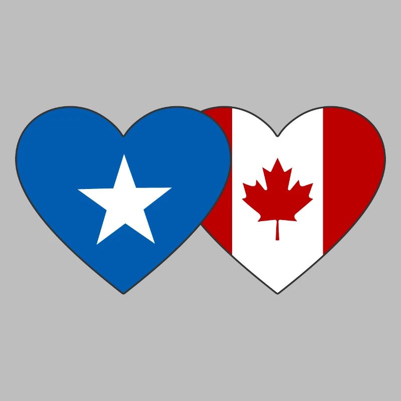 Somalie Cœur de drapeau du Canada