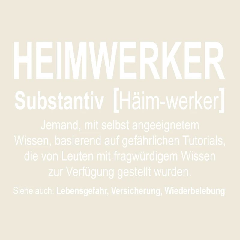 Heimwerker - Bedeutung