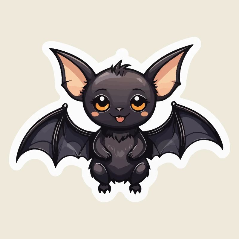 Bat Cute Illustration