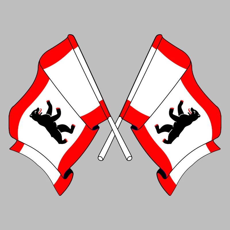 Deux drapeaux Berlin
