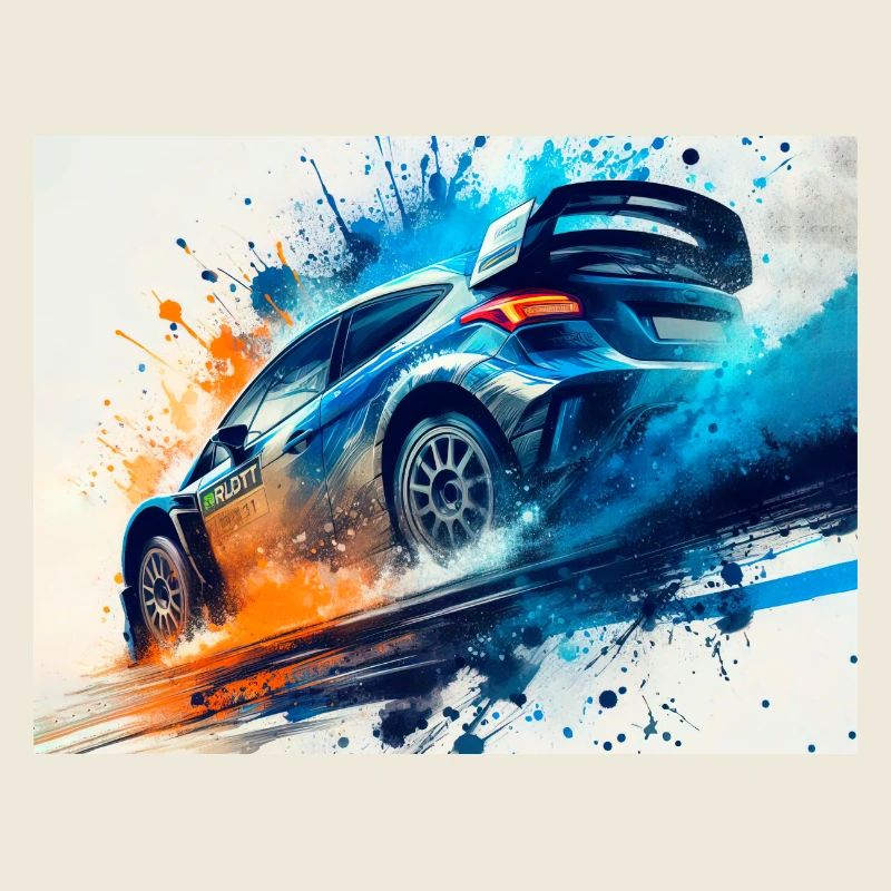 Course de voitures de rallye