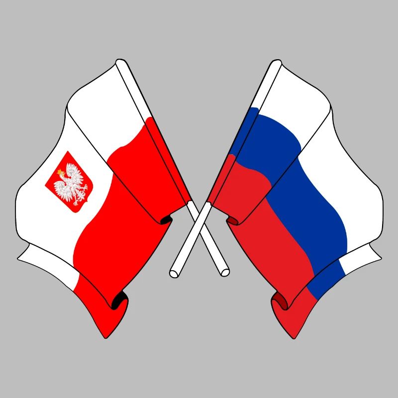Drapeau Pologne, Russie