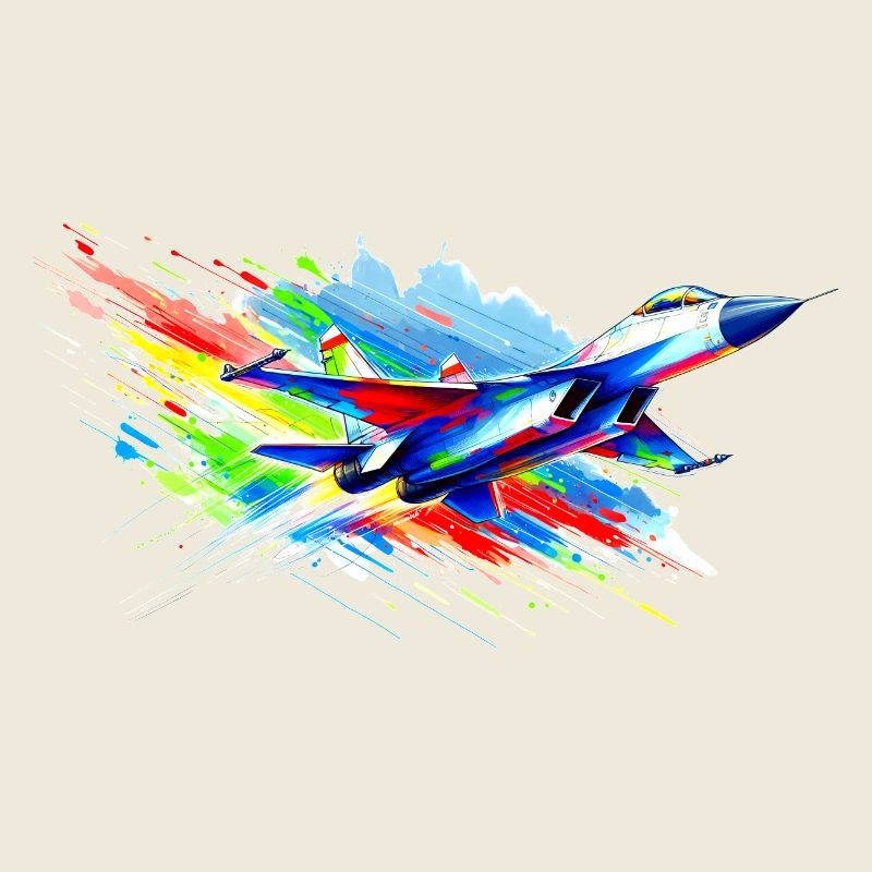 Kampfjet - Farbsplash