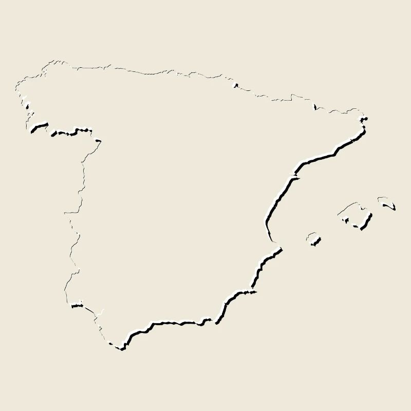 Spain | Map | Shadow