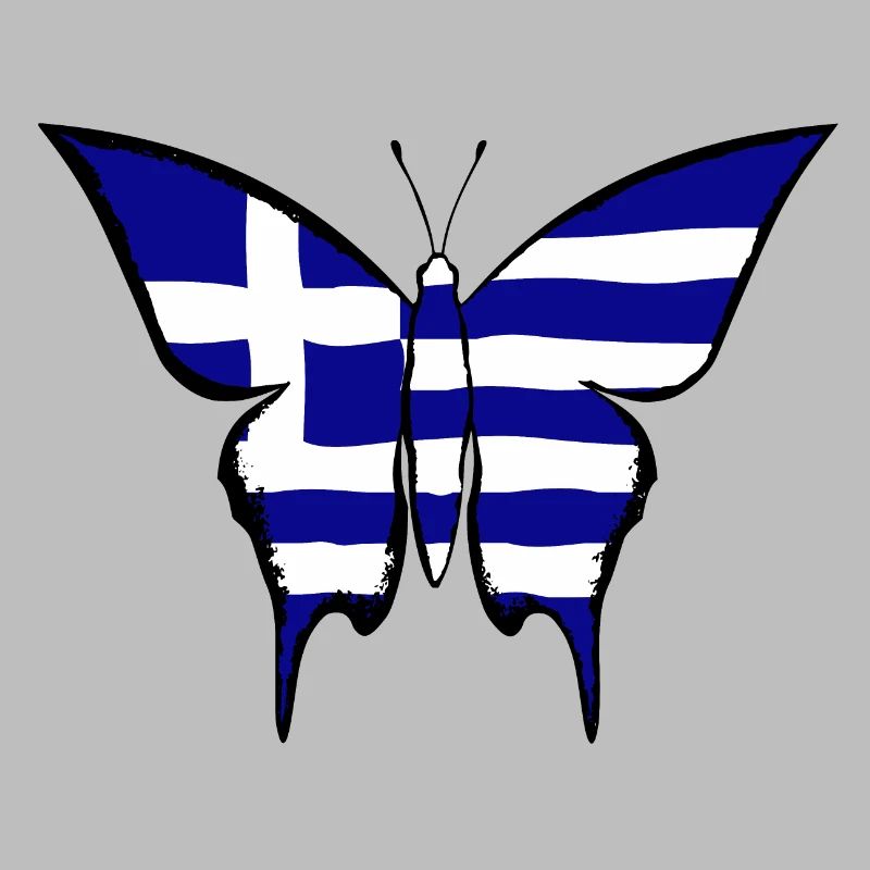 Drapeau de la Grèce papillon
