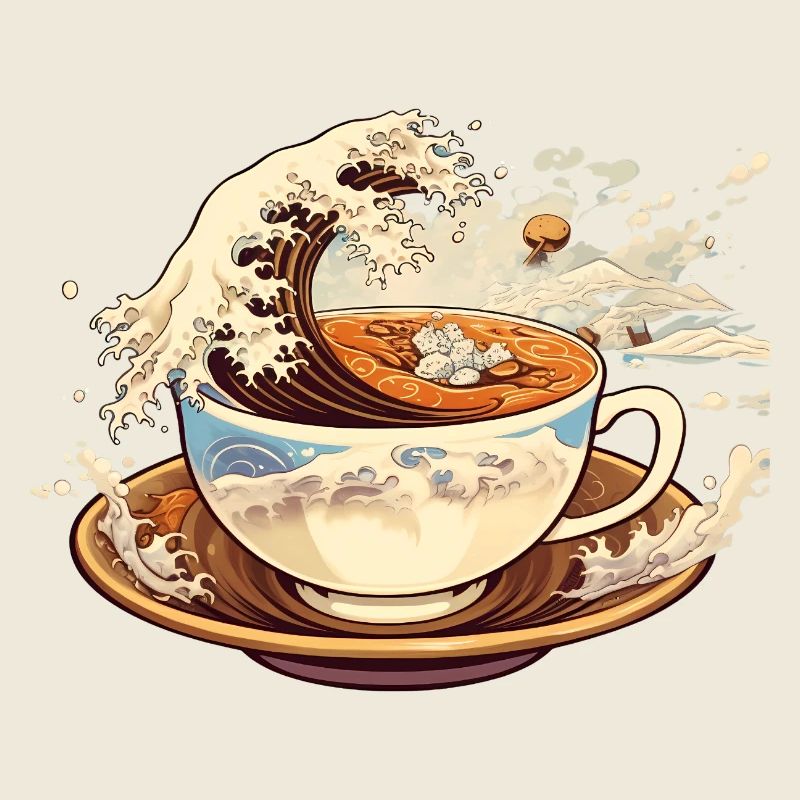 Die große Welle des Kaffees 