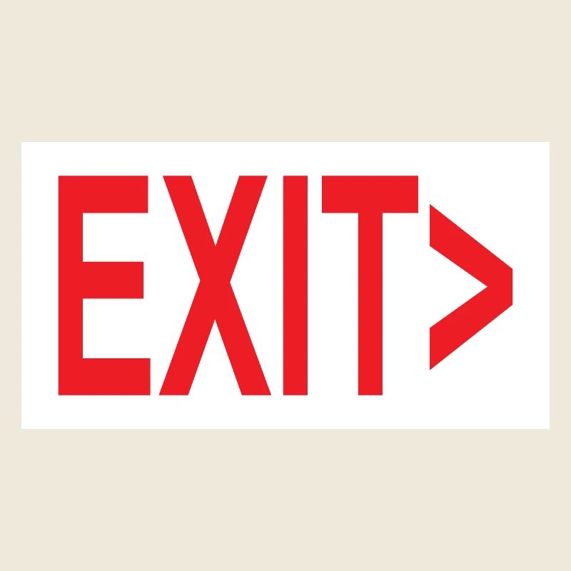 Exit / Exit / Emergency Exit