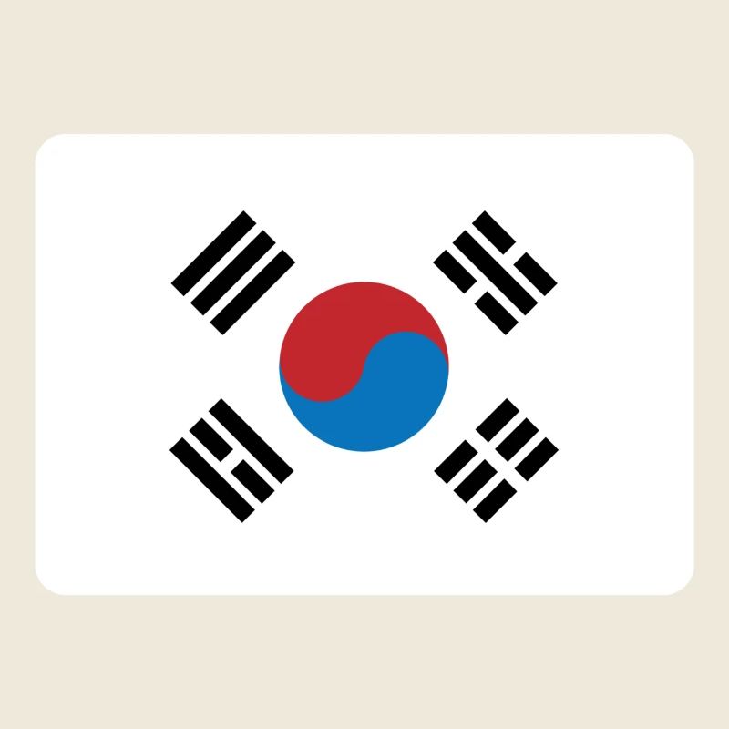 DRAPEAU DE LA CORÉE DU SUD