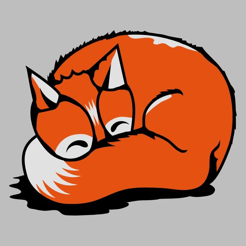 A sleeping fox