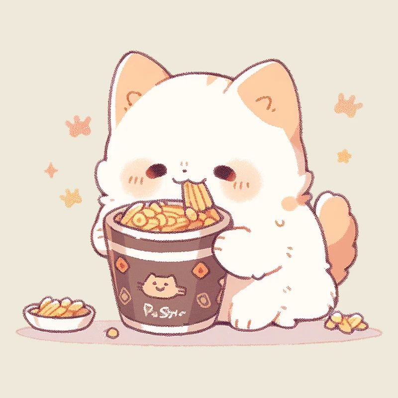 Chats spaghetti - Le chat s’amuse avec le passé