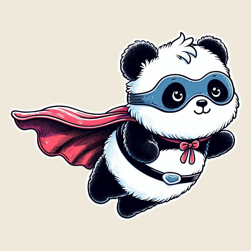 Panda Bär Helden Bärchen Superhelden Teddy