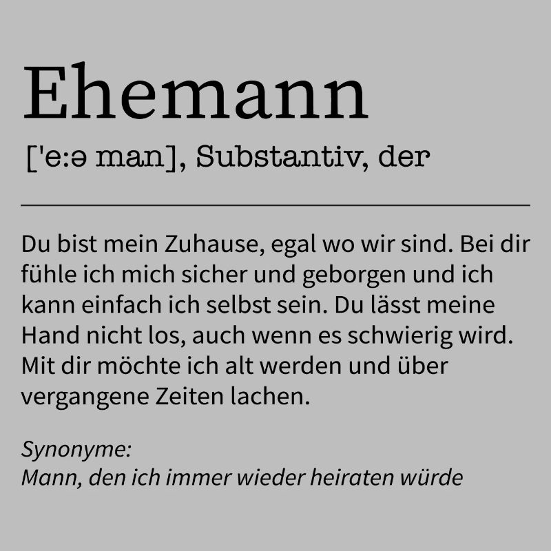 Ehemann Definition Mann Gatte Spruch Geschenkidee
