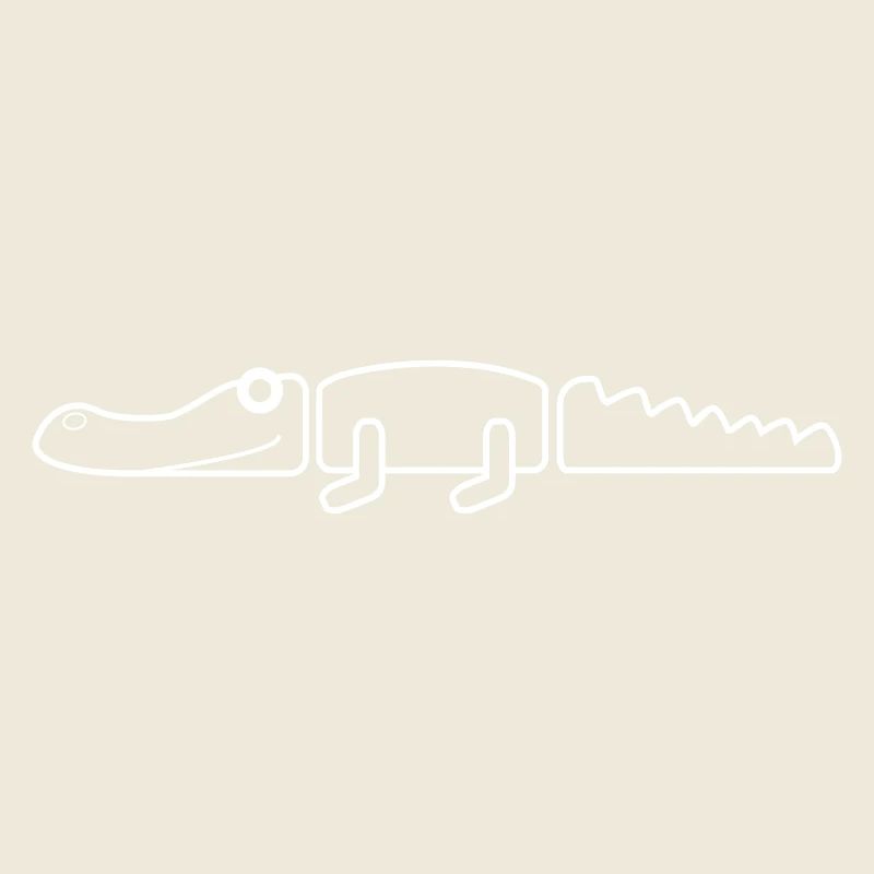 Crocodile simple outline