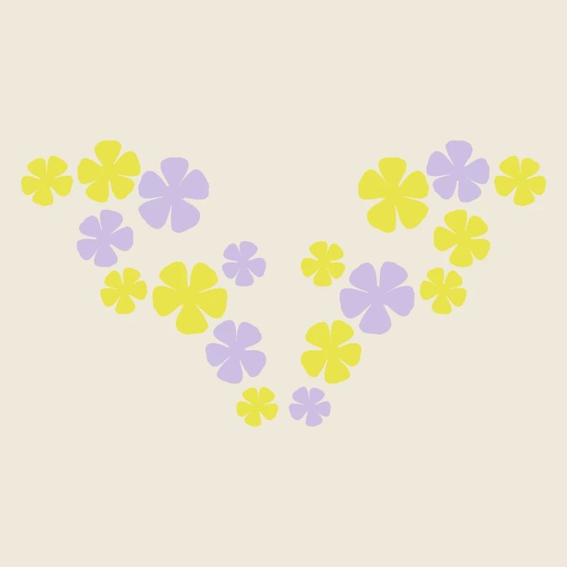 Beaucoup de jolies fleurs motif décoratif coloré belle