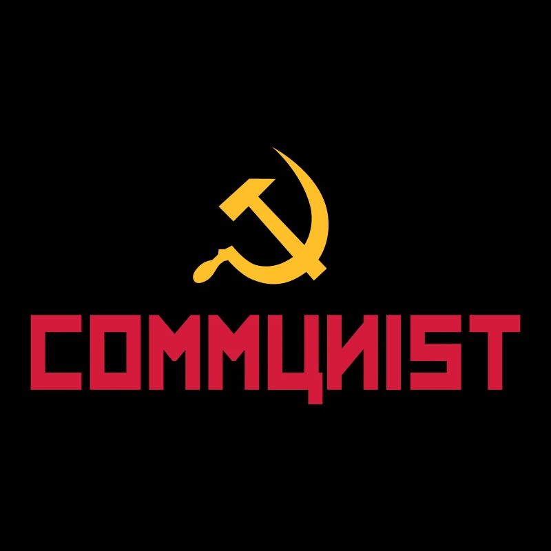 Communist with hammer and sickle