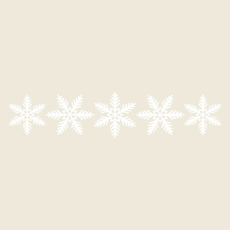 Fünf Schneesterne Schneeflocken Winter Geschenk