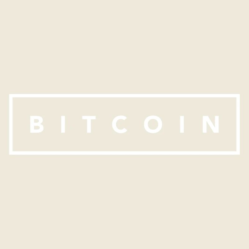Bitcoin carré blanc