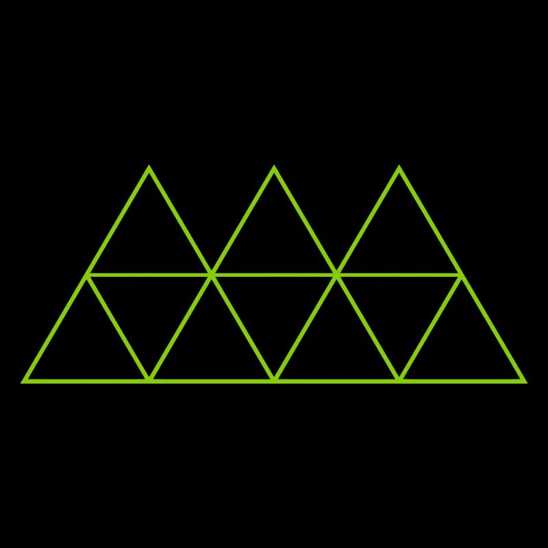 Géométrie Triangle Outlines conceptions rondes