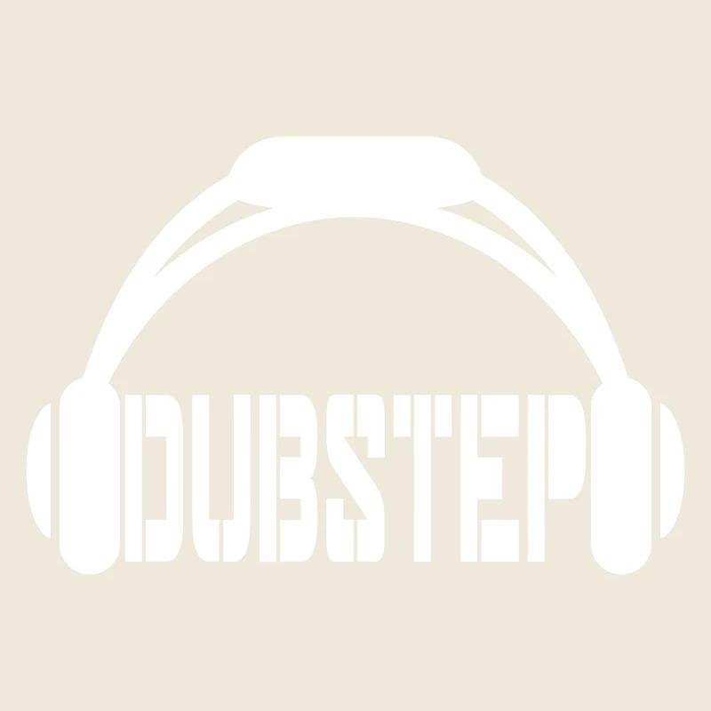 Dub Step Techno Musik Party Club Text Kopfhörer