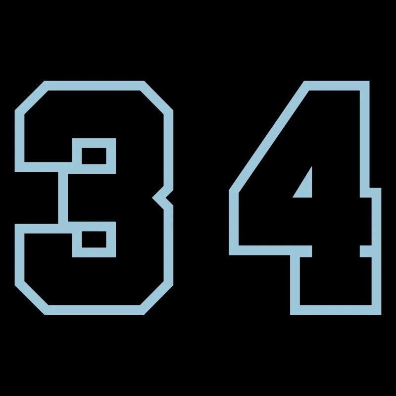 34 Symbole numérique