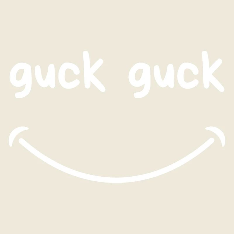 "Guck Guck" mit lächeln