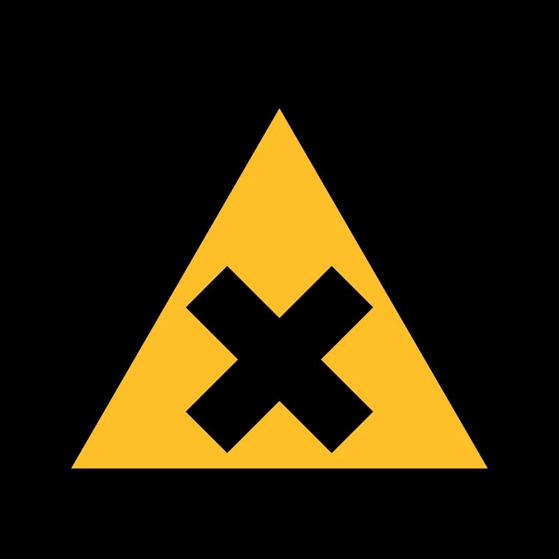 Hazard Symbol - Harmful Substances (2-color)