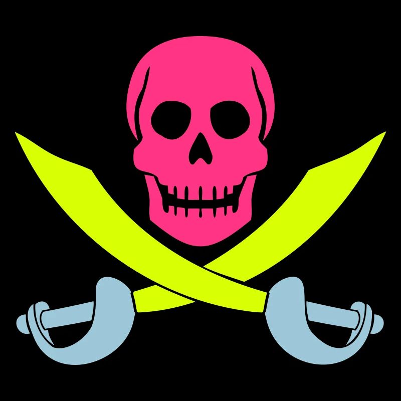Pirate Skull Sabre Swords Skeleton Skull