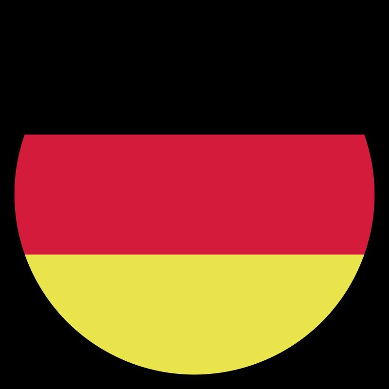 Flag Germany Germany Three Colors Vector Round
