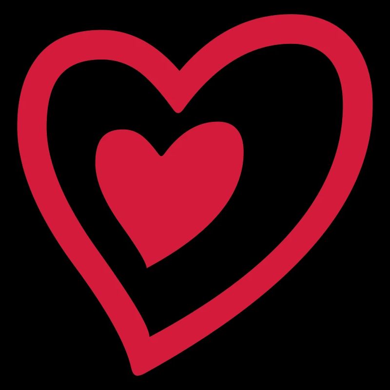 Double heart heart red heart