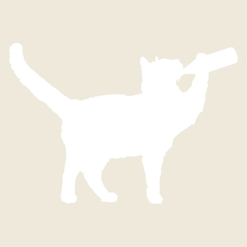 Katze Trinkt Lustig Bier Flasche Alkohol Fun Party